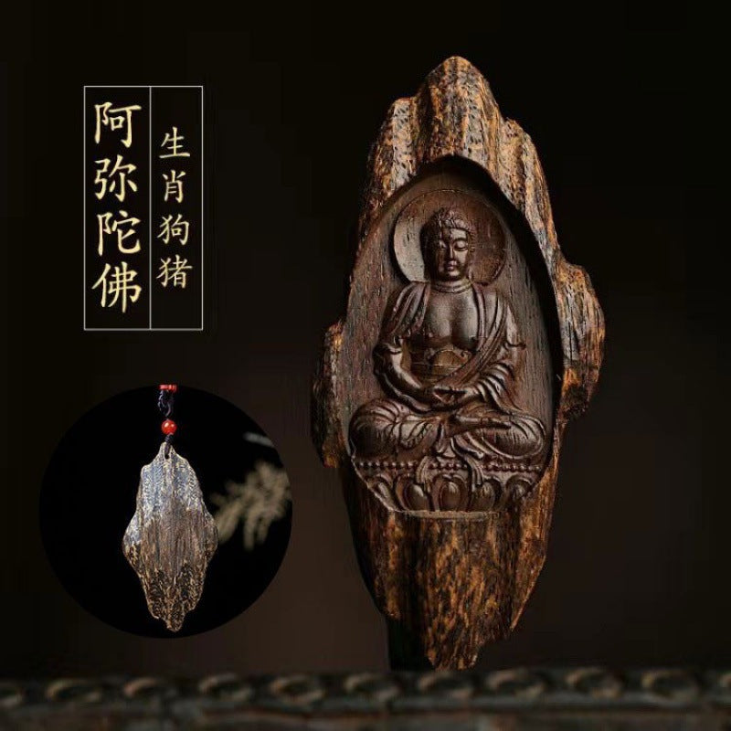 沉香隨形雕八大本命年守護佛