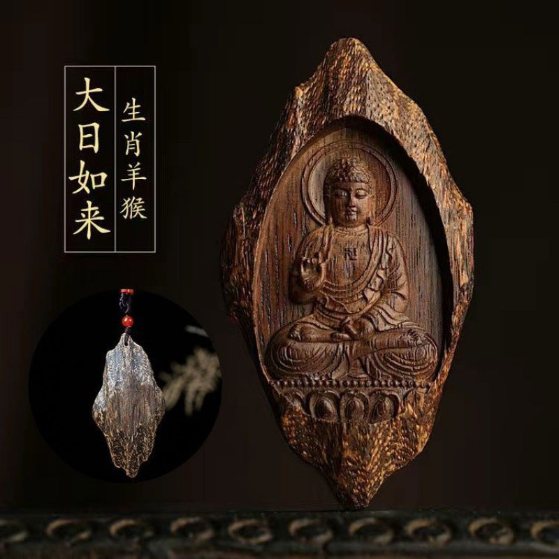 沉香隨形雕八大本命年守護佛