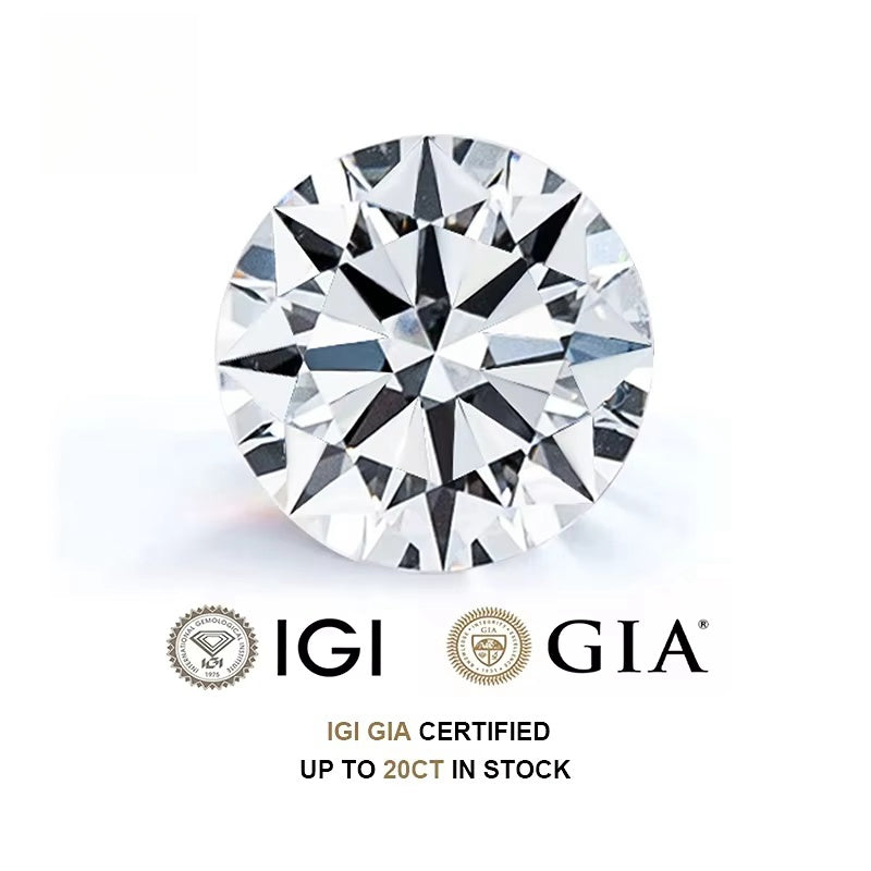 IGI Certificate 0.3ct 0.5ct 0.6ct 0.7ct 0.8ct 1ct 1.5ct Lab Grown Diamond CVD HPHT Diamonds Stone Wholesale